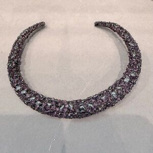Alexis Bittar Purple Crystal Collar Necklace